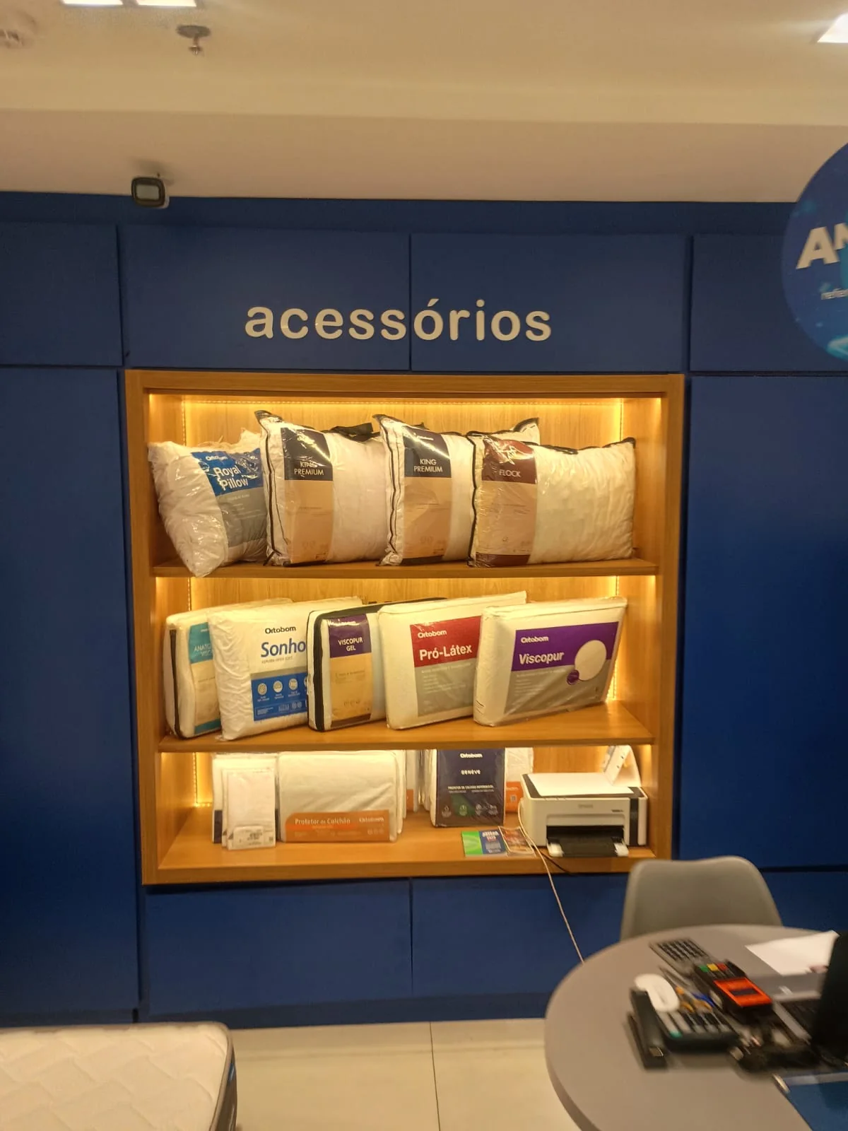 Foto real da Ortobom Mooca Plaza Shopping