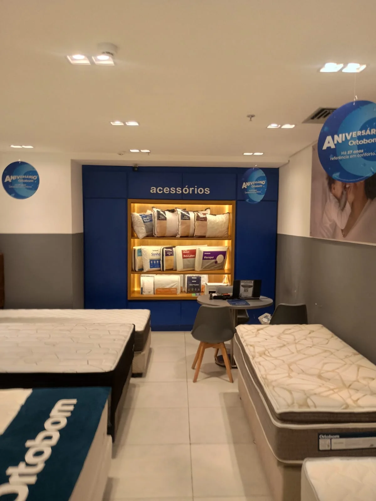 Foto real da Ortobom Mooca Plaza Shopping